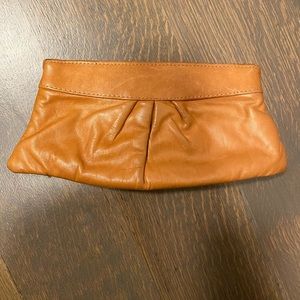 Lauren Merkin - leather clutch in camel color
